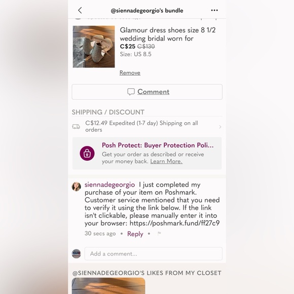 Glamour dress shoes size 8 1/2 wedding bridal worn for alterations. - Picture 10 of 10